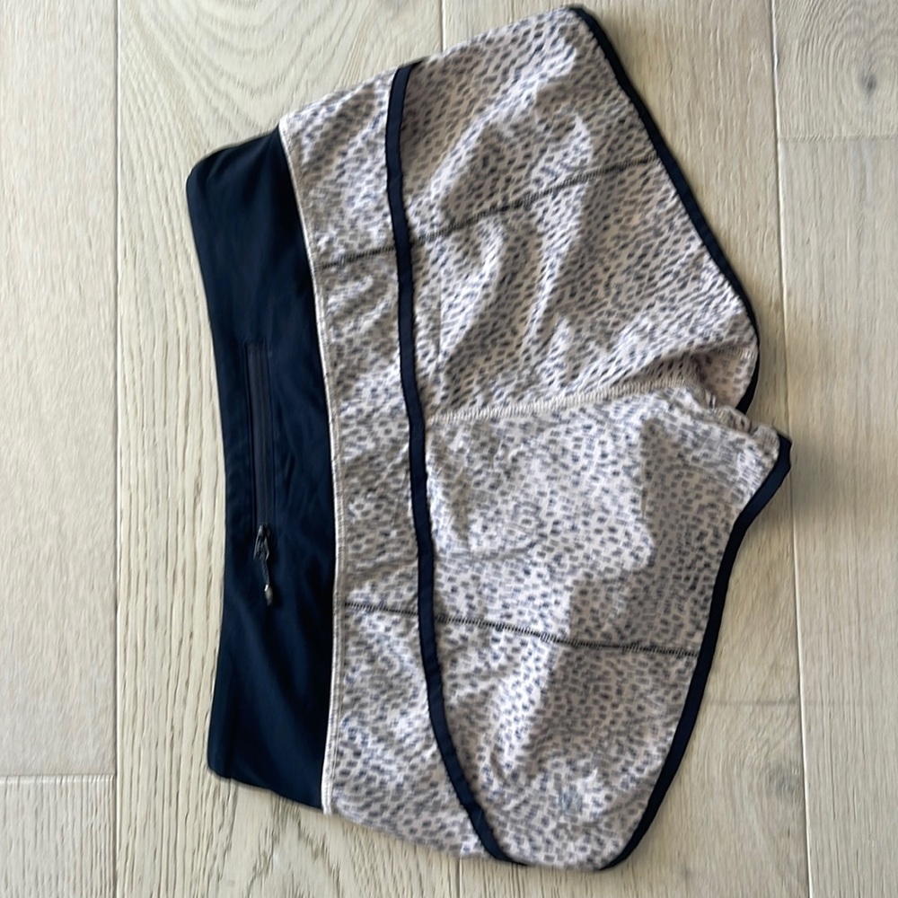 Lululemon cheetah print shorts